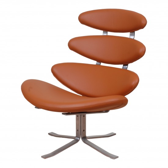 Poul Volther Corona chair with cognac leather - CPH-Classic